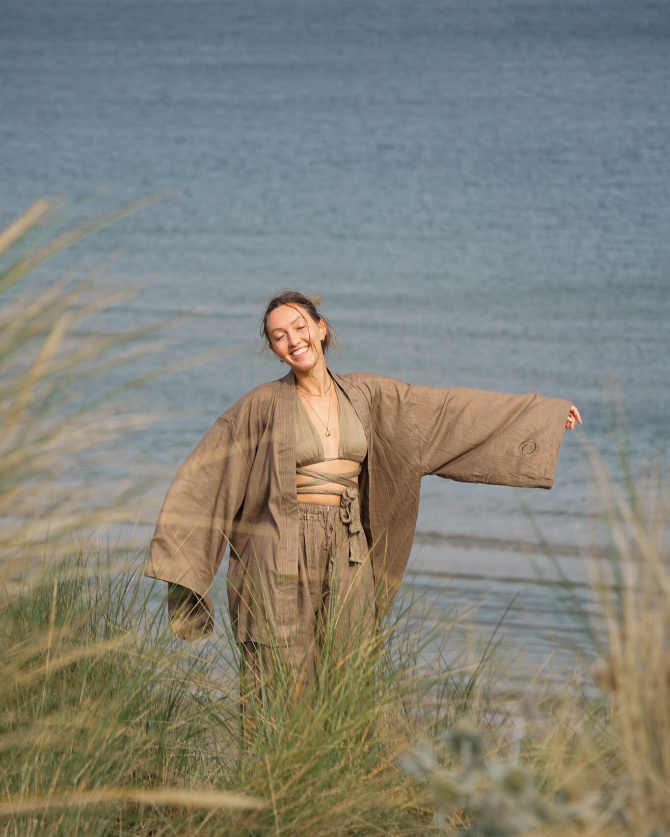 tara Kimono - handgefertigt aus Bambus und Baumwolle